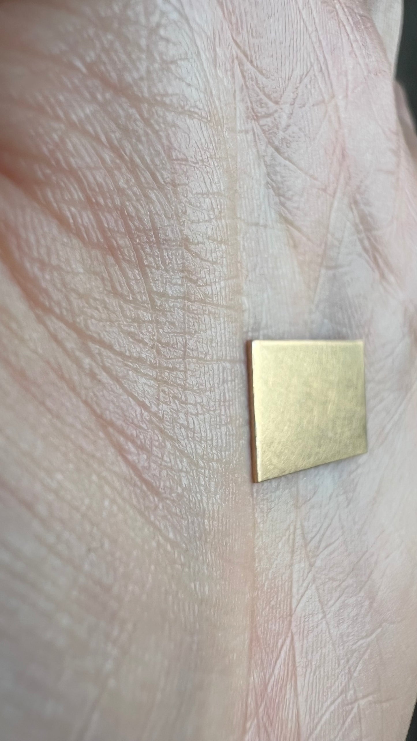 Bande d'or 18 carats - 0,50 mm d'épaisseur - 1 cm de largueur - or jaune 18k 750 - plaque or 18 carat - feuille d'or - fourniture bijoux