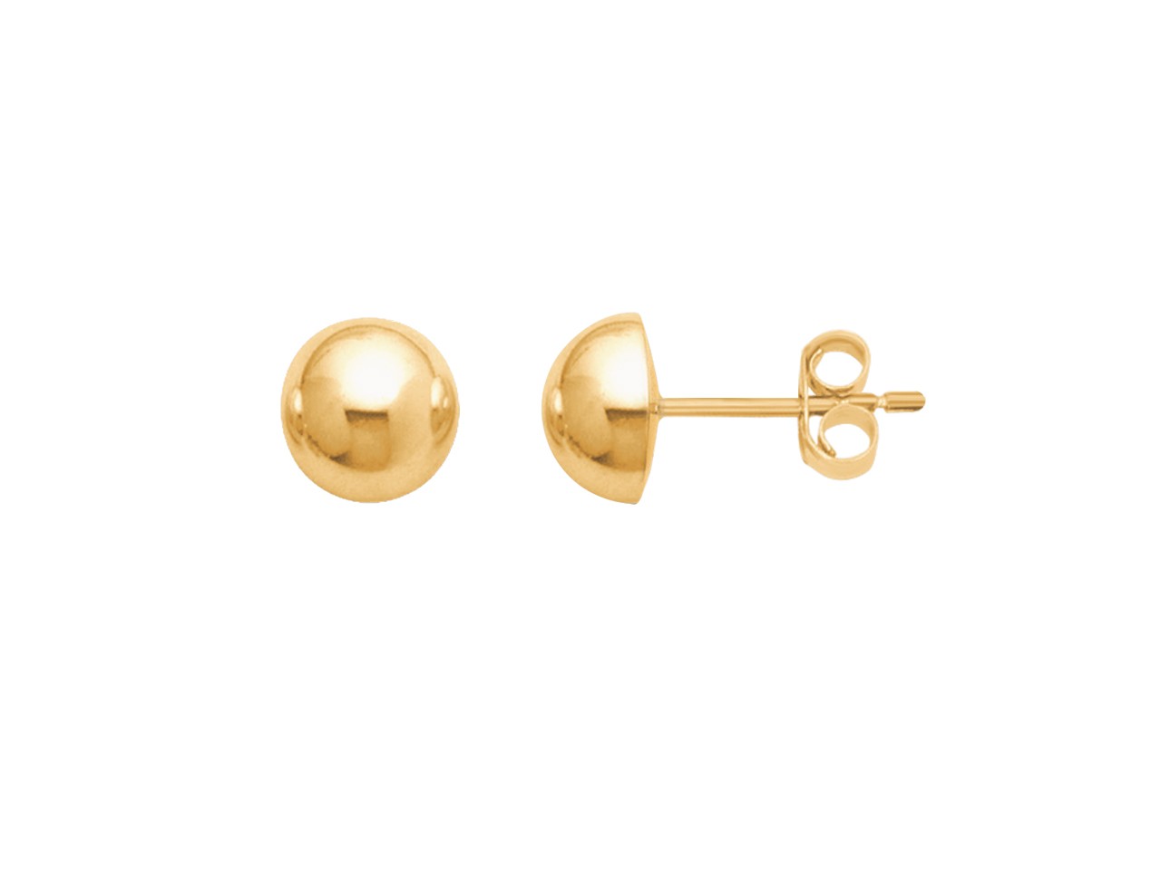 Puces D'oreilles En Or Jaune 18 Carats - Vintage, Occasion, Sans Marque Spécifique