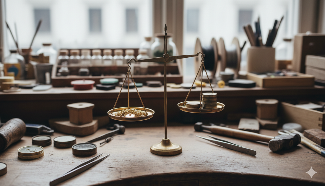 Explication du juste prix pour acheter des bijoux en or 18 carats moins cher en direct d'un atelier.