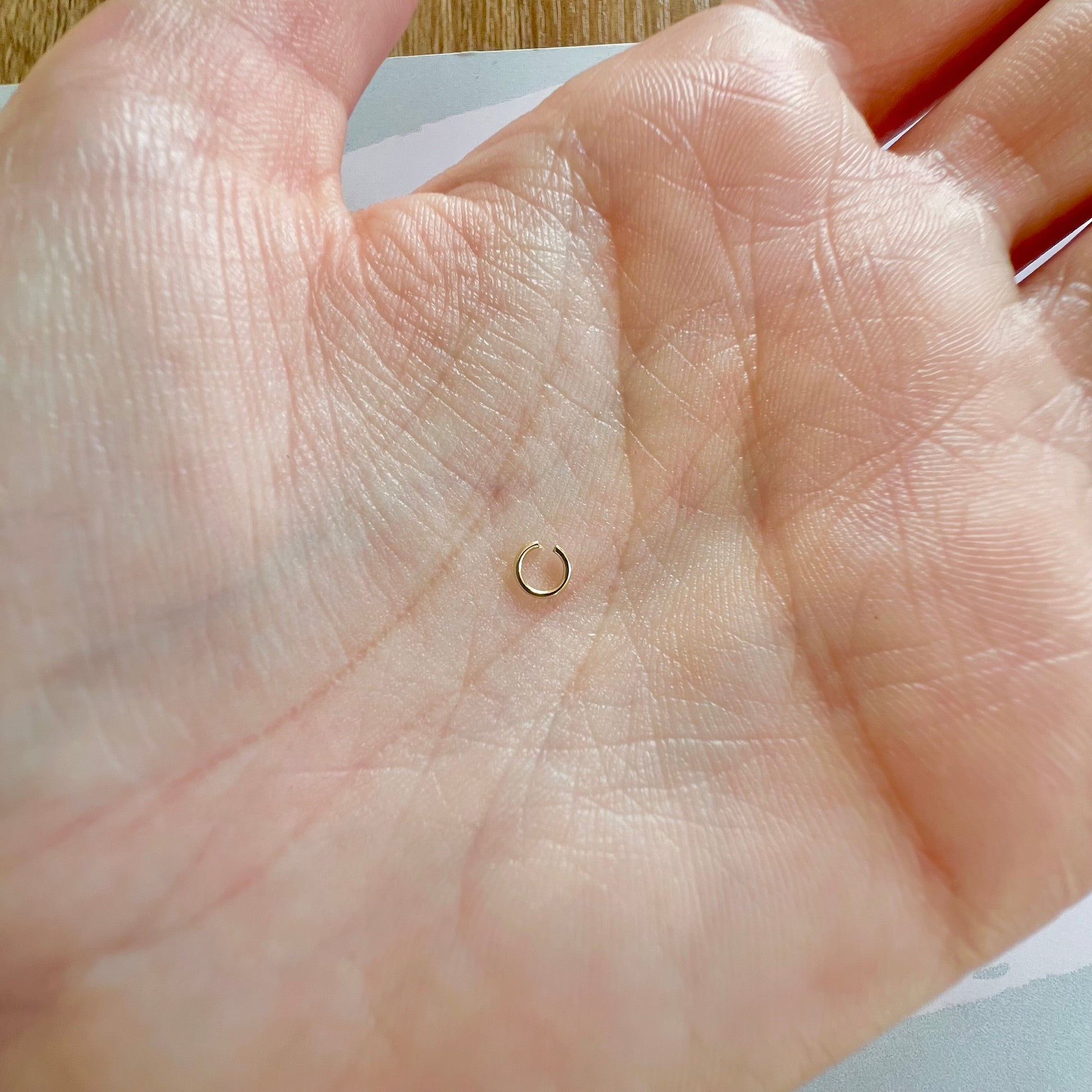 anneau de bout ouvert or 9 carats 4mm