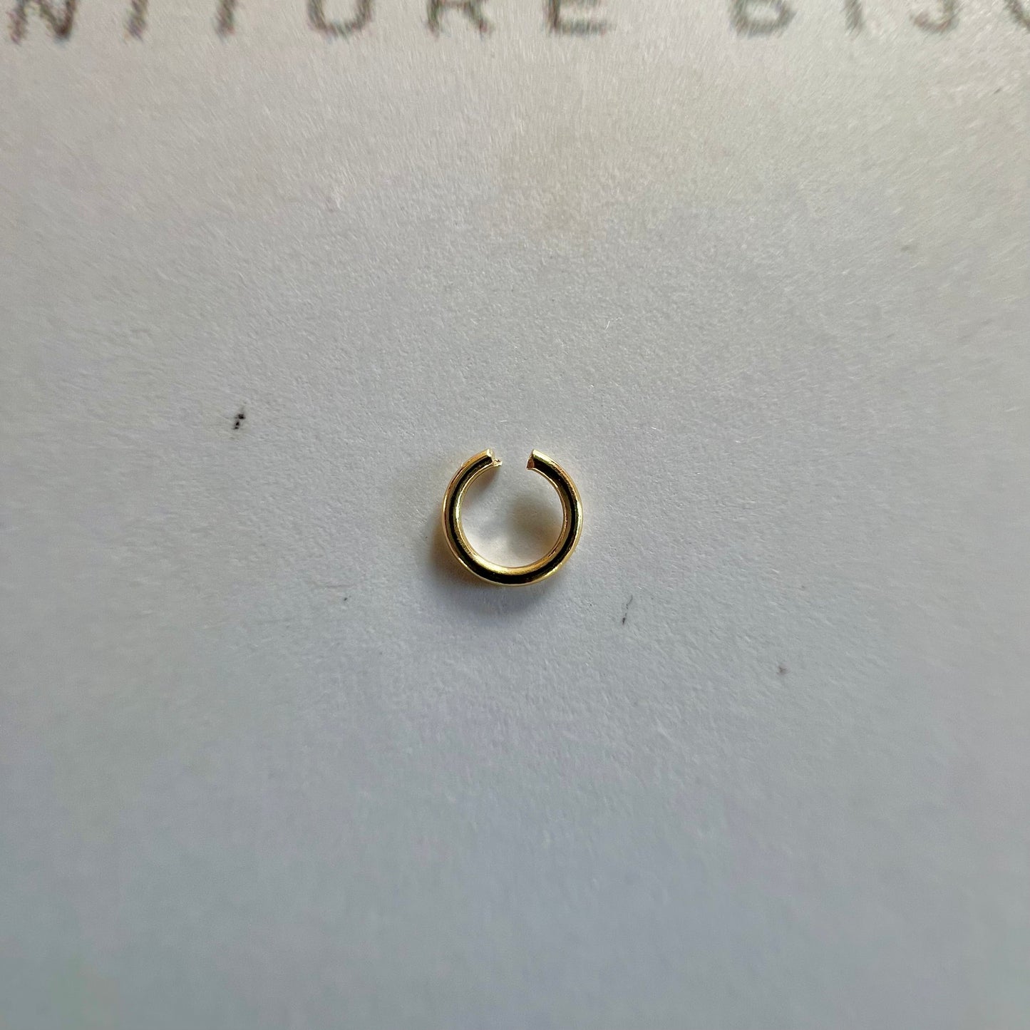 anneau de bout ouvert or 9 carats 4mm