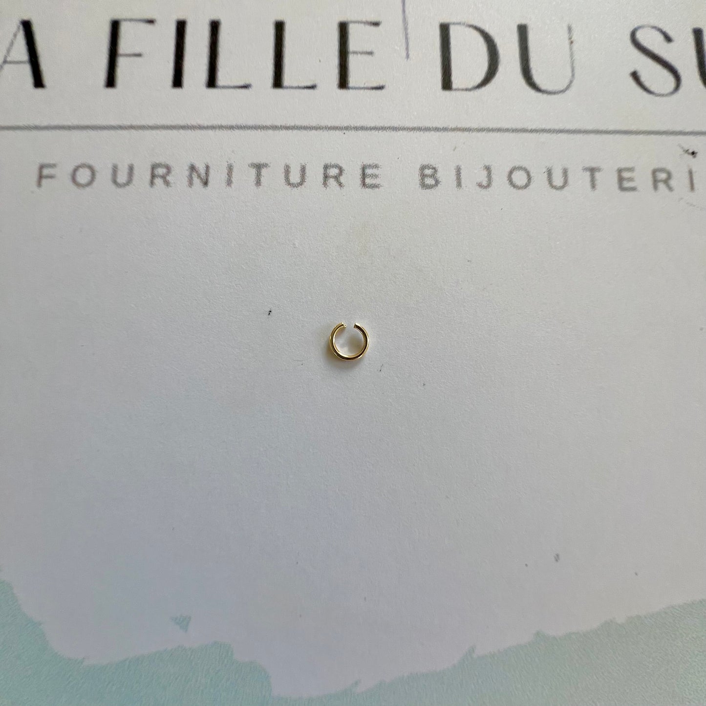 anneau de bout ouvert or 9 carats 4mm