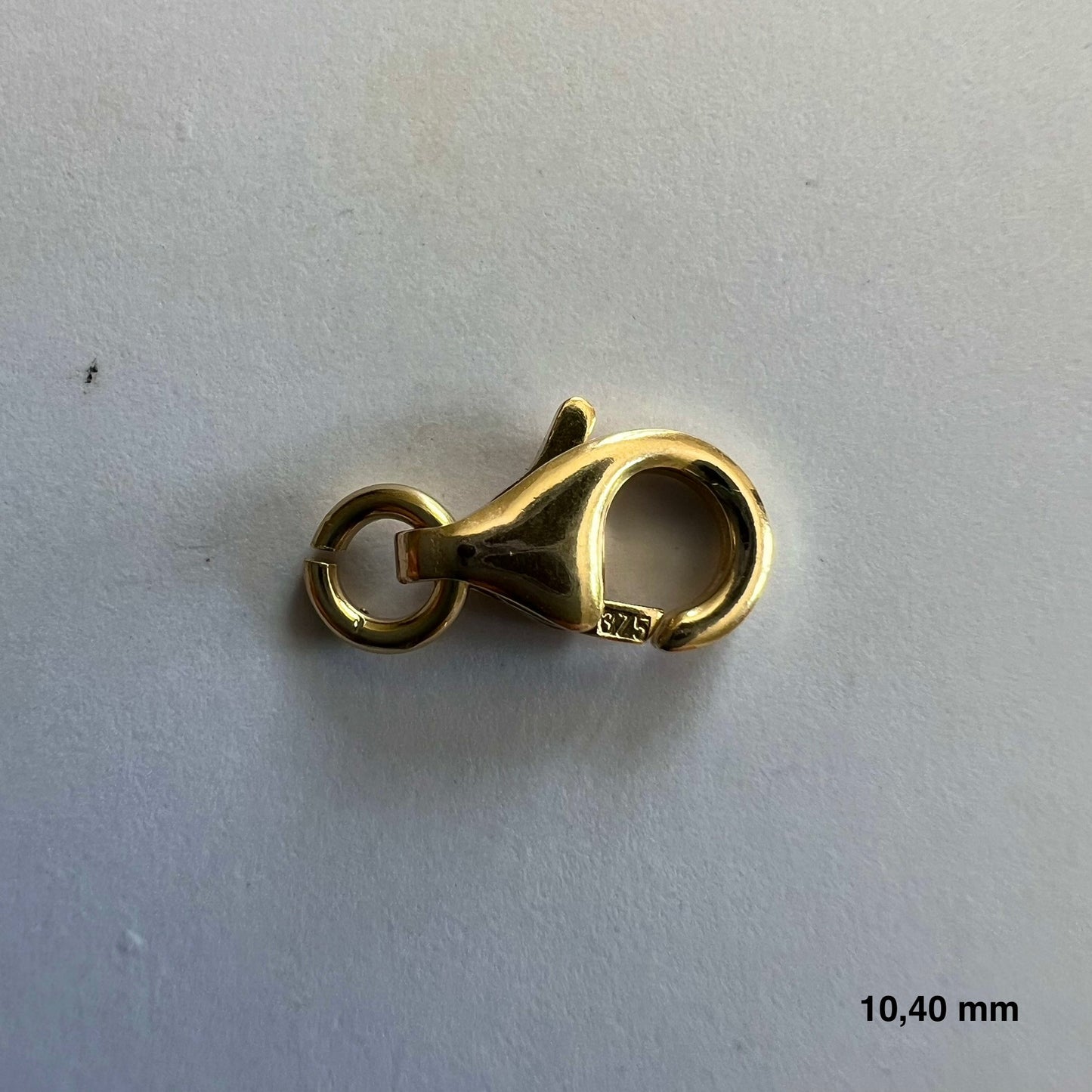 9K Yellow Gold  Domed Lobster Clasp