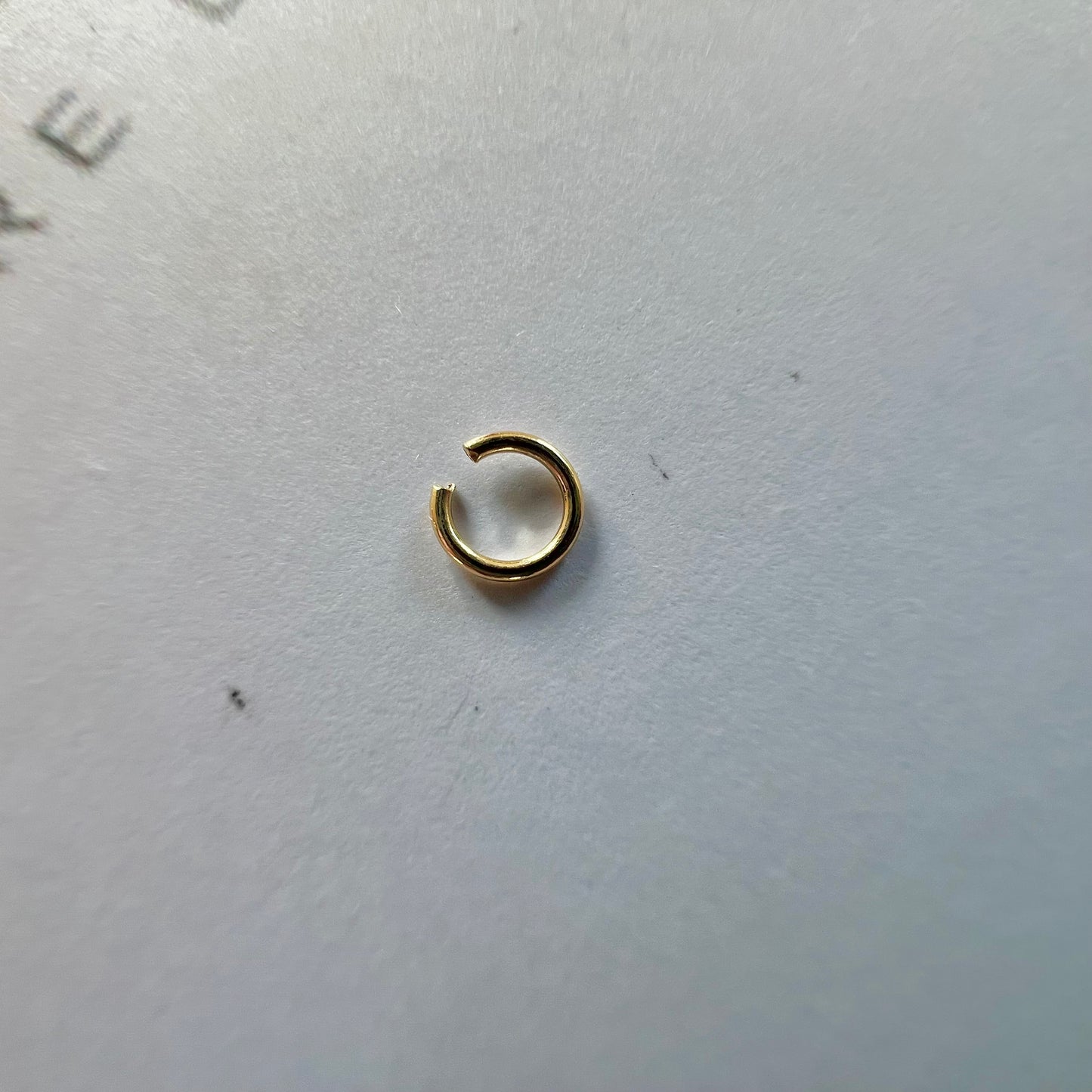 anneau de bout ouvert or 9 carats 4mm