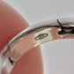 18k Rhodium-Plated White Gold Invisible Curved Hinge Clasp