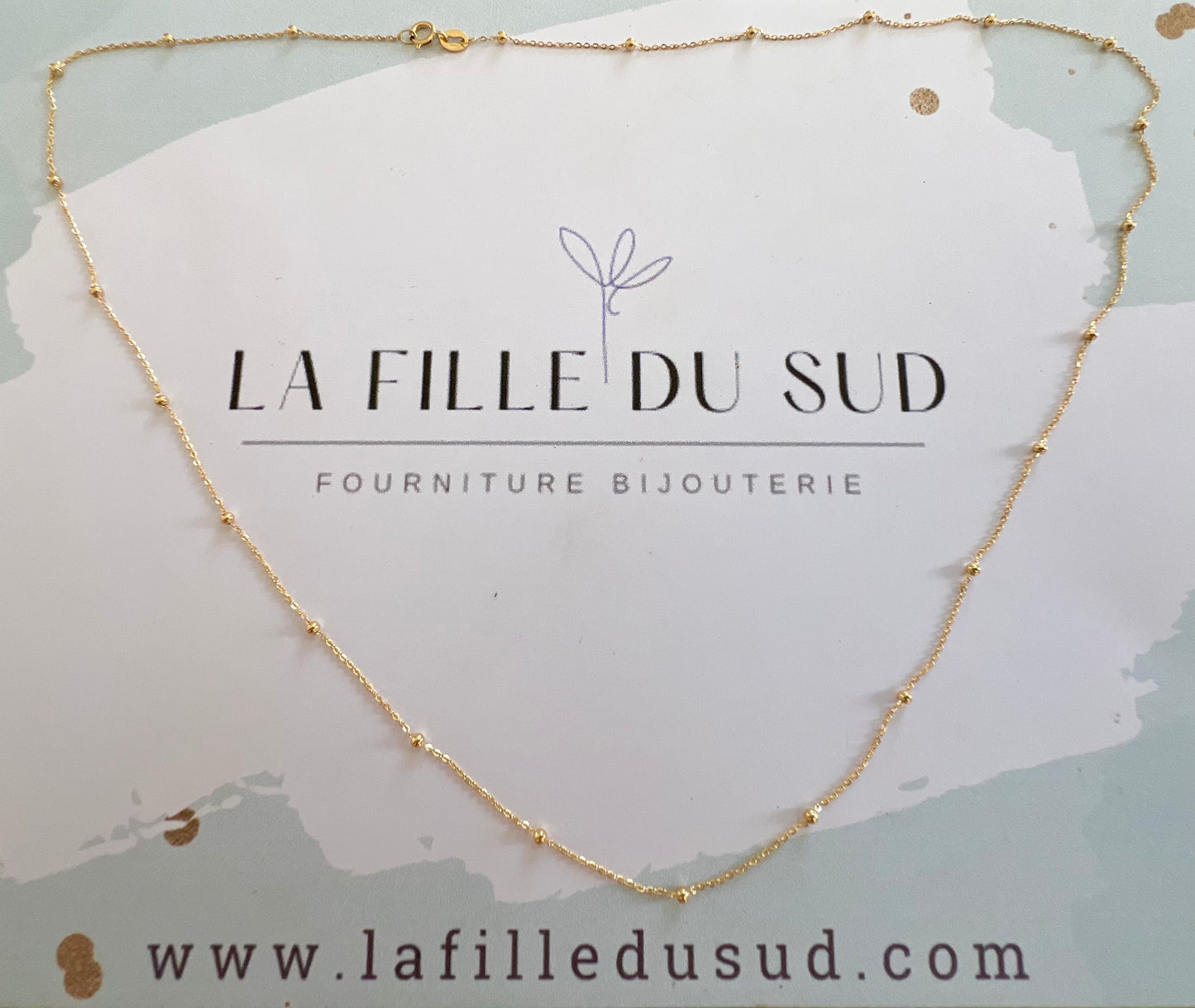 Chaîne boule en or jaune 18 carats