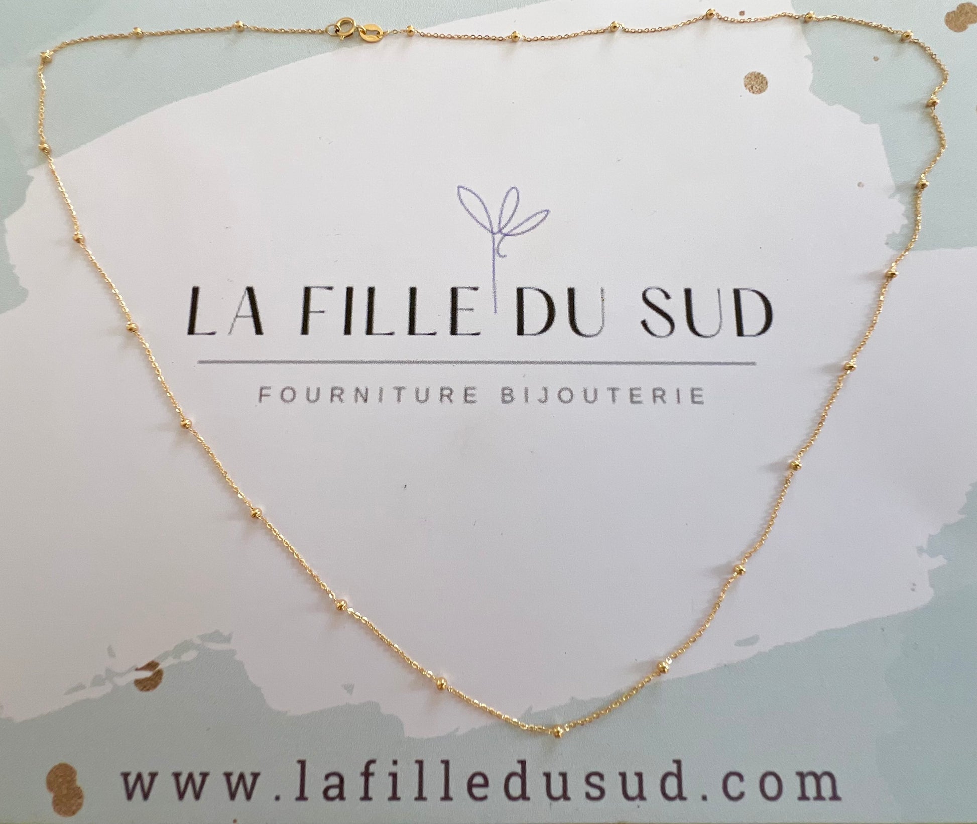 Chaîne boule en or jaune 18 carats