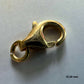 9K Yellow Gold  Domed Lobster Clasp