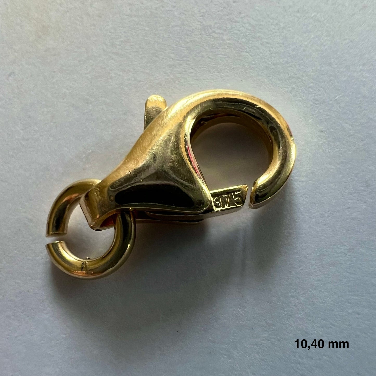 9K Yellow Gold  Domed Lobster Clasp