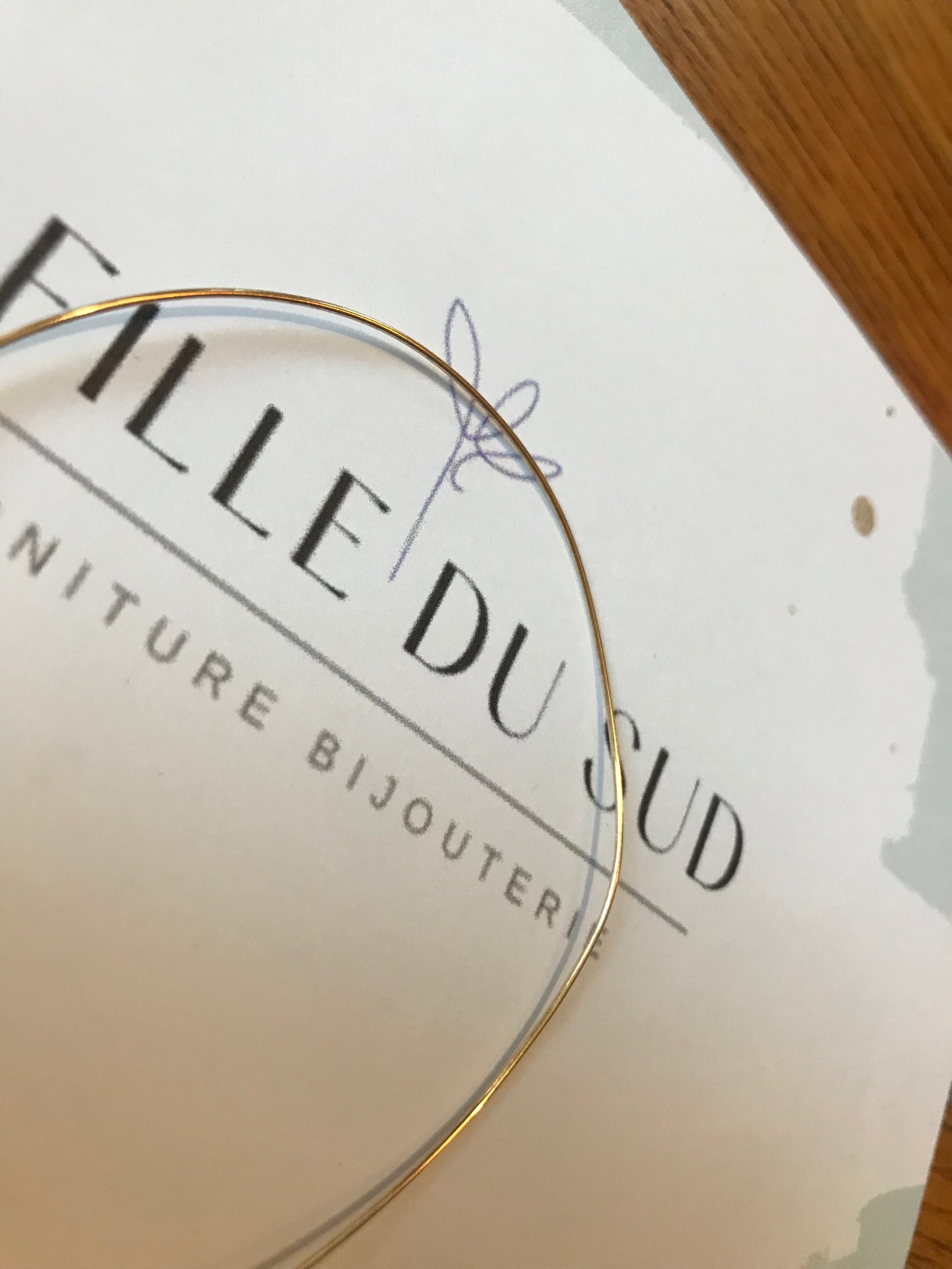 fil d’or 9 carats 0.70mm