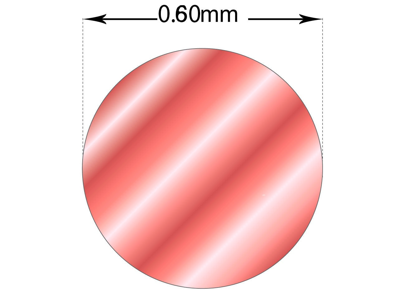 fil d'or rose 18k 5n 0.60mm