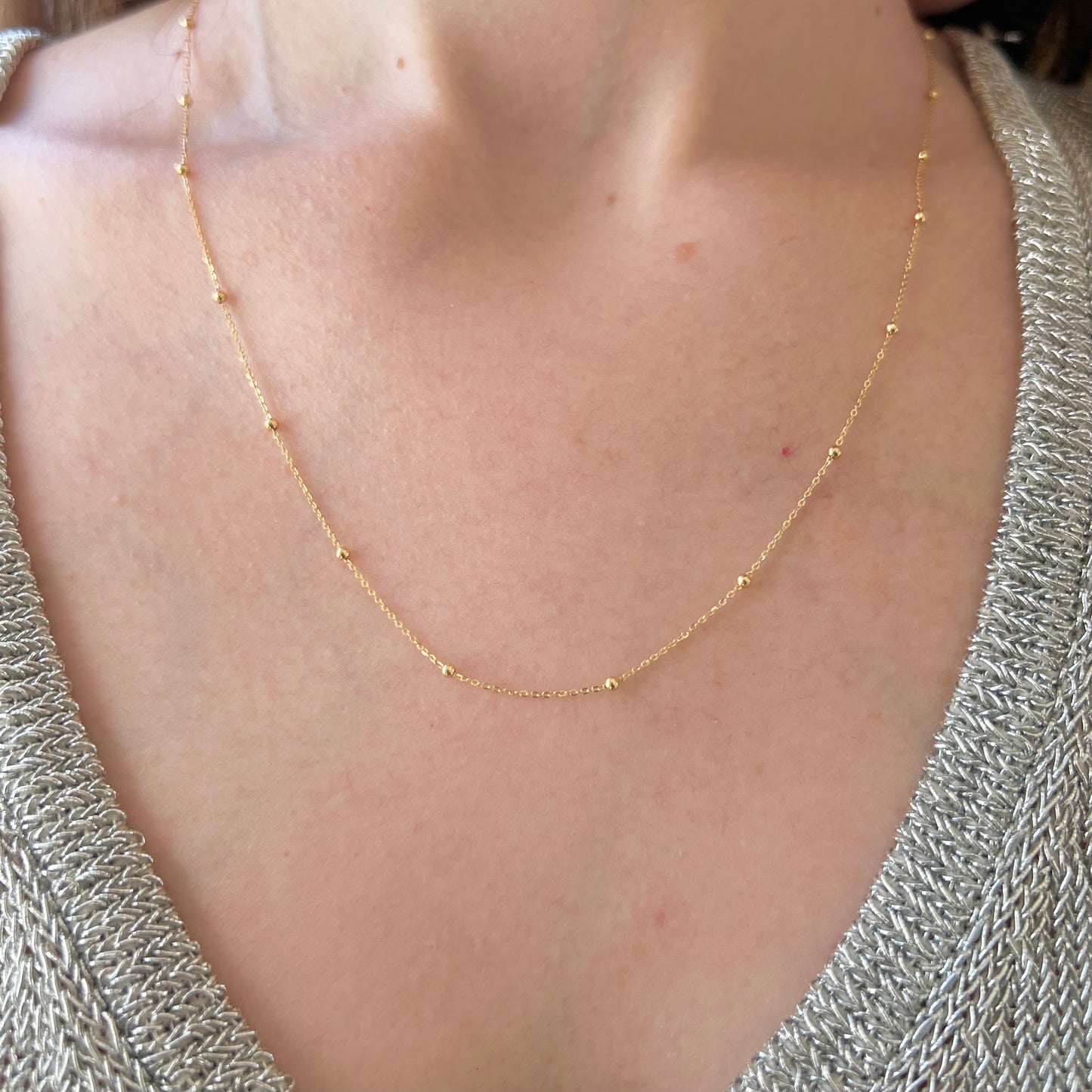 Chaîne boule en or jaune 18 carats