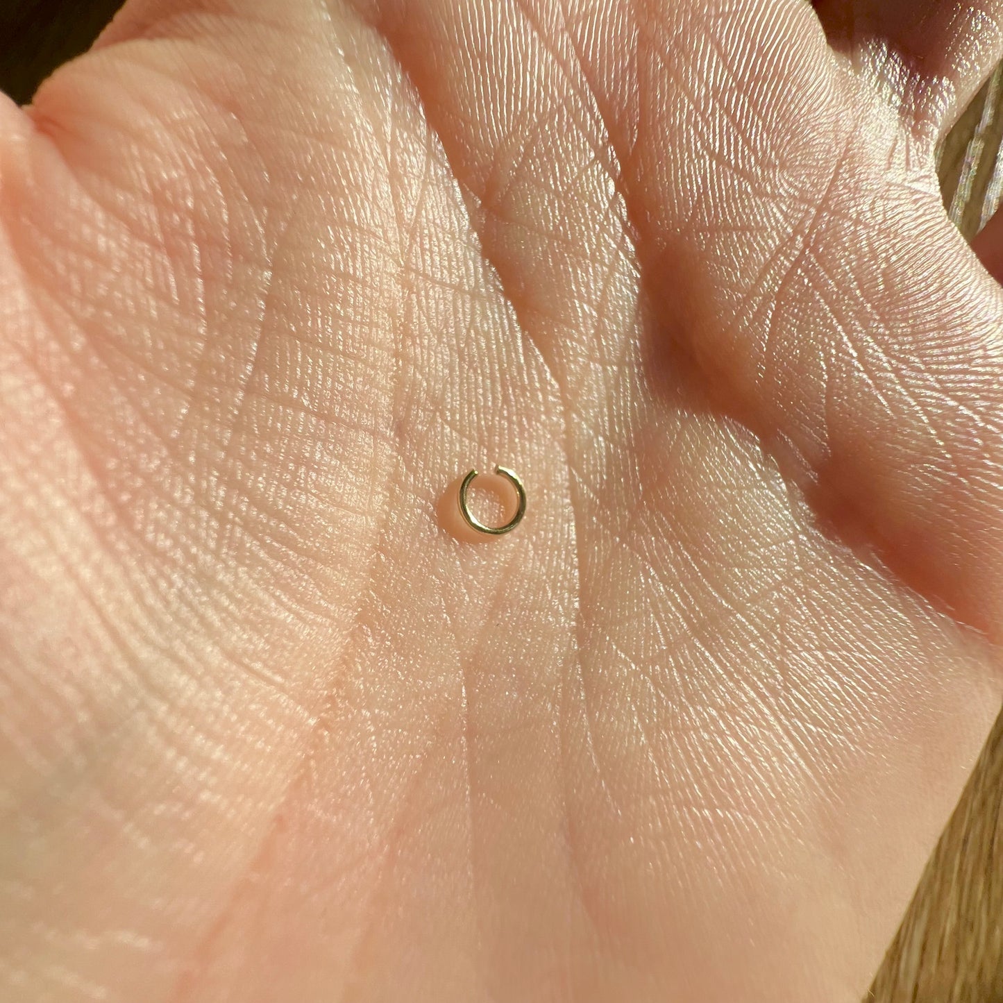 anneau de bout ouvert or 9 carats 4mm