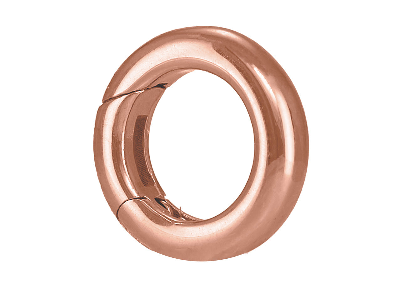 Fermoir anneau invisible or rouge 18k