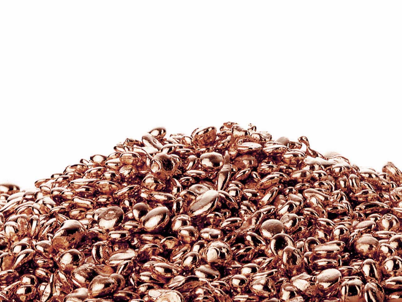 Grenaille d'or rose 18 carats 4N+ en vrac pour la fonte de bijoux.