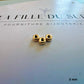 Fournitures de bijouterie : perles intercalaires rondelles en or 9 carats pour le montage de colliers et bracelets.