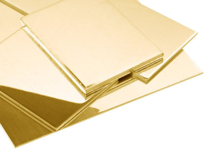bande d'or jaune 18 carats épaisseur 0.60mm pour création bijouterie.