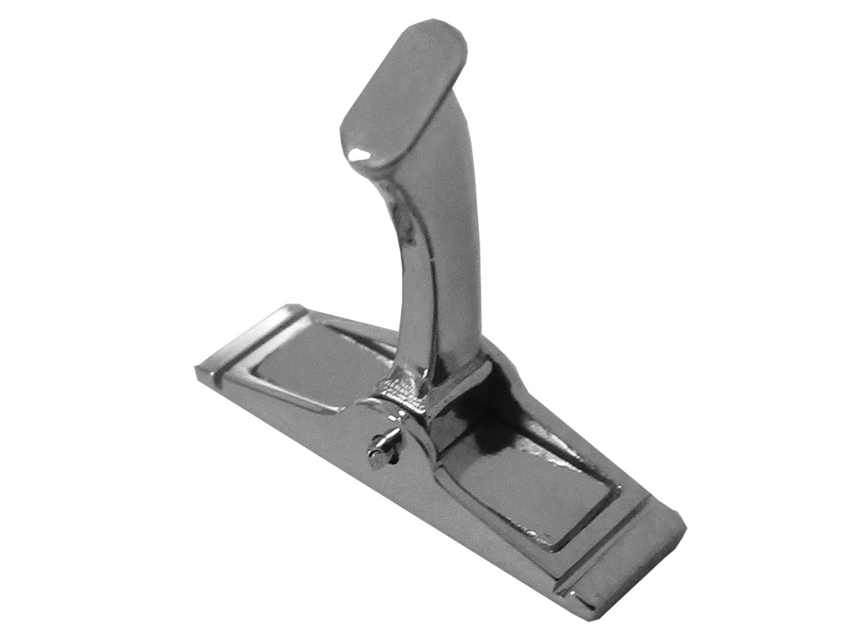 Bouton de manchette en or blanc non rhodié 18 carats (or gris) massif pour homme.