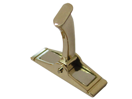 Bouton de manchette en or jaune 18 carats massif avec mécanisme à bascule pour chemise.