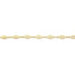 Bracelet maille filigrane en or jaune 18 carats pour femme, maillons ajourés de 6 mm avec fermoir mousqueton.