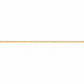 Chaîne maille cheval en or jaune 18 carats massif de 2,90 mm de largueur sur fond blanc.