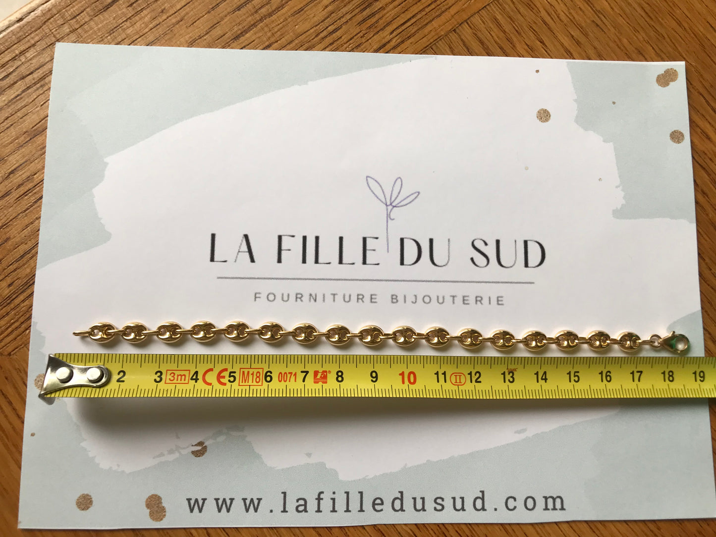 bracelet graine de cafe or