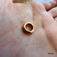 Fermoir rond en or rouge massif 18 carats pour création artisanale