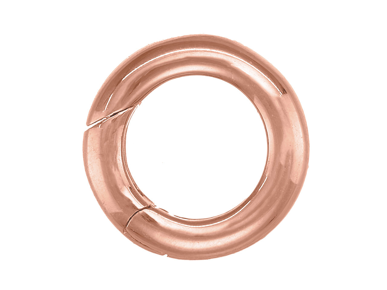 Mécanisme invisible de fermoir à charnière en or rouge 750 millièmes, finition polie miroir.