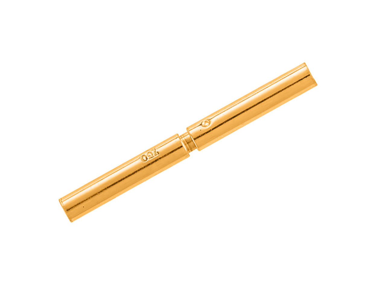 Fermoir baïonnette or jaune 18k pour cordon diamètre 1.3mm