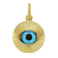 pendentif oeil bleu or 18 carats