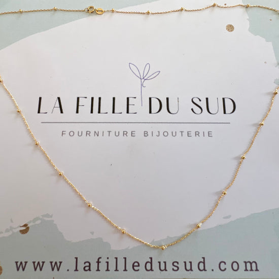 Chaîne boule en or jaune 18 carats