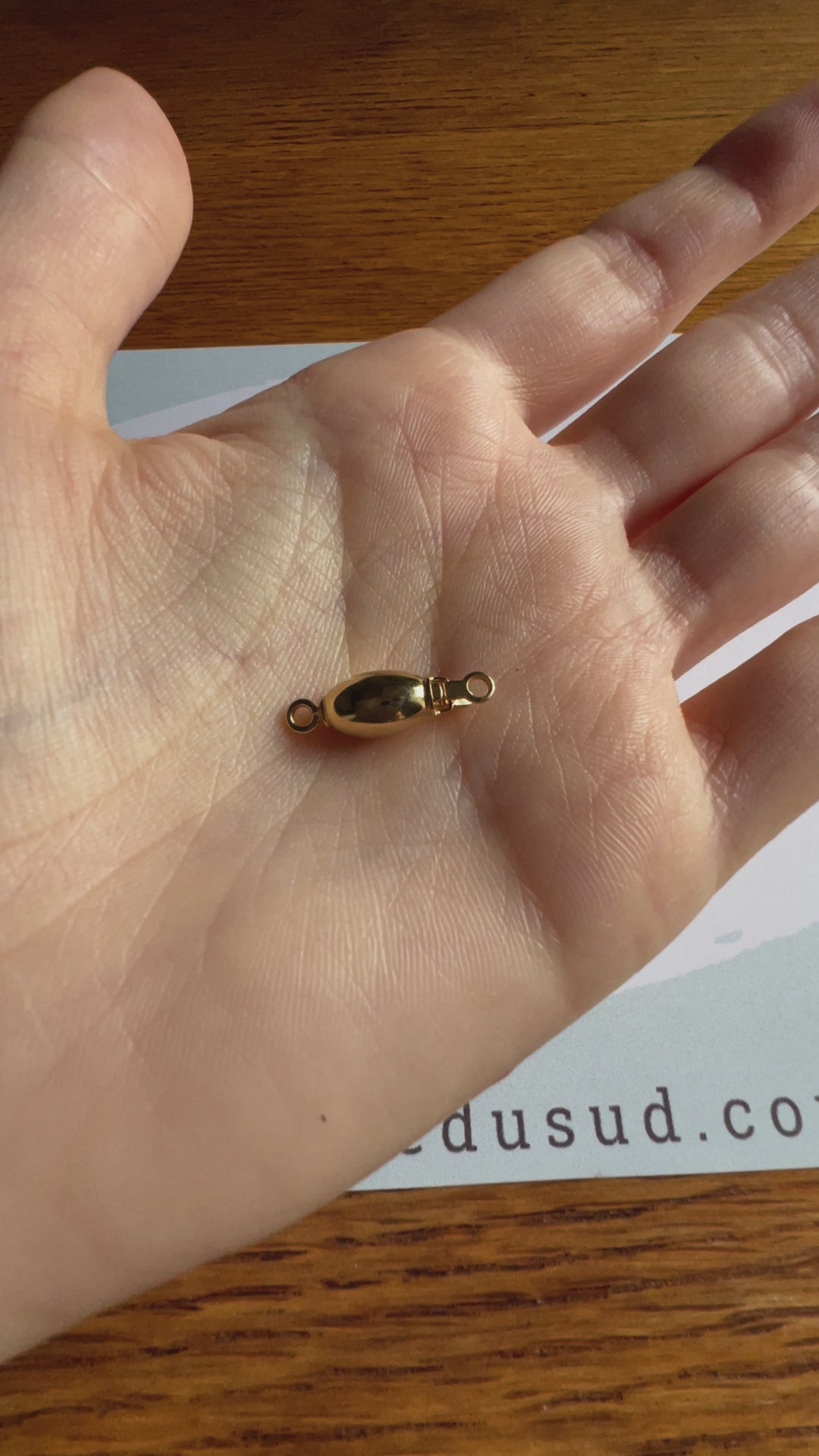 Fermoir perle en or 18 carats