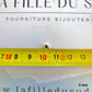 Mesure précise de 5 mm pour cette perle intercalaire rondelle en or jaune 9 carats